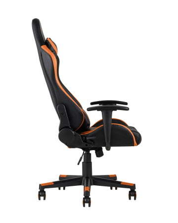 Кресло игровое TopChairs Gallardo оранжевое (Геймерское кресло Gallardo оранжевый)