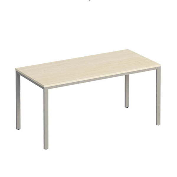 Стол письменный на металлокаркасе  Комфорт МП2 К 183 1600x750x750 (Дуб шамони светлыйСерый)