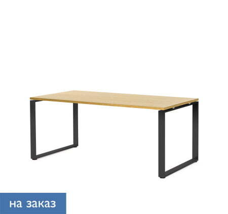 EXE Стол для руководителя 160 (Дуб Светлый/Черный металл)