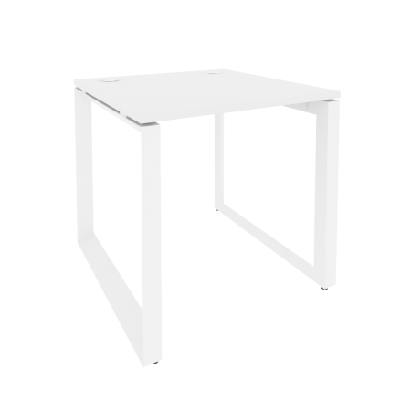 Стол рабочий на О-образном м/к Onix O.MO-SP-0.8 780x800x750 (Белый Бриллиант/Белый Металл)