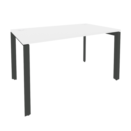 Стол рабочий на П-образном м/к Onix O.MP-SP-3.8 1380x800x750 (Белый Бриллиант/Черный металл)