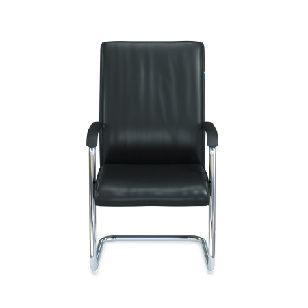 AL 752 V Кресло посетителя, экокожа (Черный)