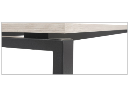 Стол NT 160x70 темный орех/серый (Коричневый/Белый)