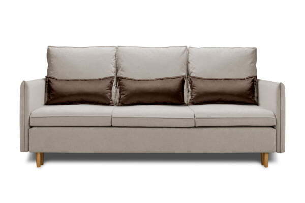 Диван 3-местный раскладной Oliver (2120x1000x960) Бежевый (Бежевый)