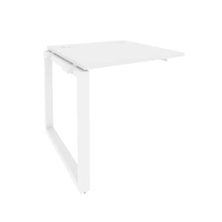 Наборный элемент рабочей станции на О-образном м/к Onix O.MO-1.NRS-0.8 780x800x750 (Белый Бриллиант/Белый Металл)