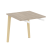 Брифинг-приставка на деревянных опорах Onix Wood Direct OW.BR-7 780x720x750 (Тиквуд Темный/Дуб Светлый)