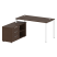 Рабочая станция с опорной тумбой левая Metal System Style БП.РС-СТС-2.3 Л 1500x1520x750 (Дуб Наварра/Серый металл)