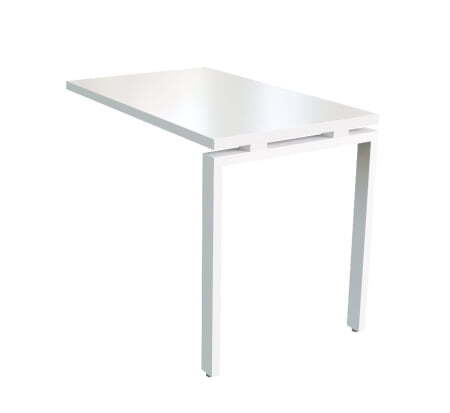 Брифинг-приставка Steel Evo 17700 1000х600х740 (Белый/серый металл)