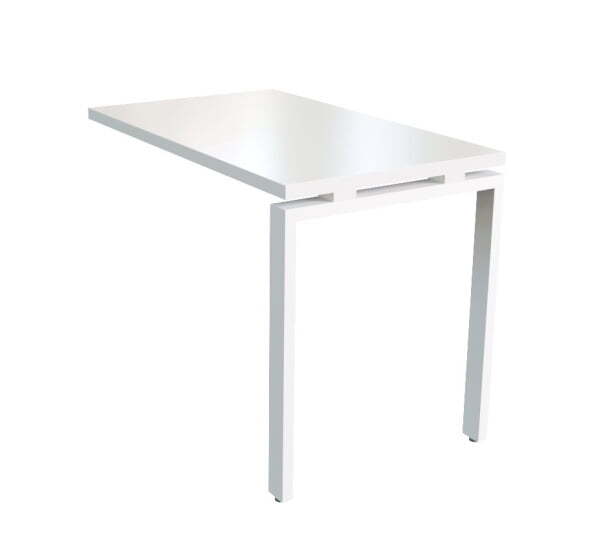 Брифинг-приставка Steel Evo 17700 1000х600х740 (Белый/серый металл)