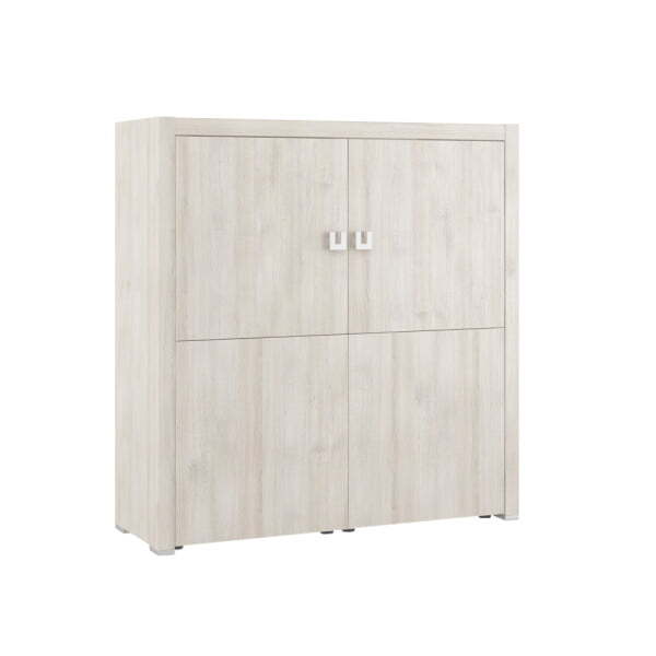 Шкаф средний SOL297420 1310x450x1370 (Дуб светлый Solid)