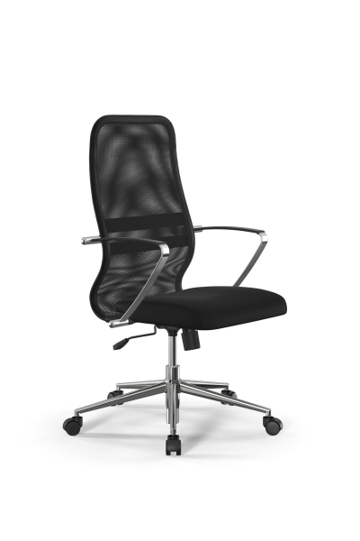 Кресло для руководителя Метта Sit 8 B2-8D - X1+UMF(X1) /Uh00/Wh00/D02P(M09.B23.G18.W01) (Темно-серый | Черный)