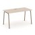 Стол рабочий ES.SP-3-LK (1380х730х750) (Тиквуд Светлый/Металл Латте)