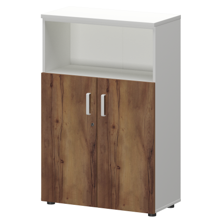 Шкаф Смарт СМШ-38Д2 Тип1 792x380x1214 (Белый/Таксония)