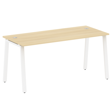 Стол письменный Metal System Style БА.СП-4 1600x720x750 (Акация/Белый металл)