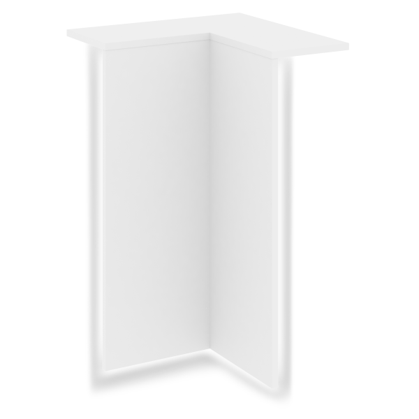 Колонна угловая внутренняя левая для с подсветкой О.R-F.MU.VNU.SL Onix О.R-KU.VNU.SL 759x759x1175 (Белый Бриллиант)