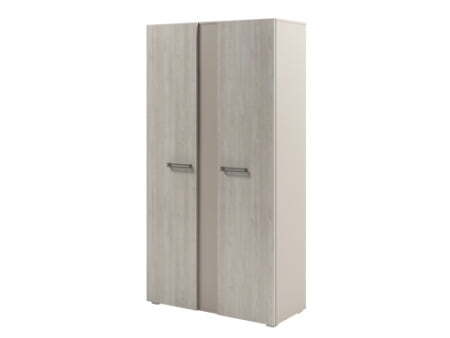 Стеллаж высокий с дверьми Solution D-77 950x414x1820 (Акация Морава/Кашемир)