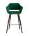 Стул барный Саймон велюр темно-зеленый (Стул барный Саймон темно-зеленый)
