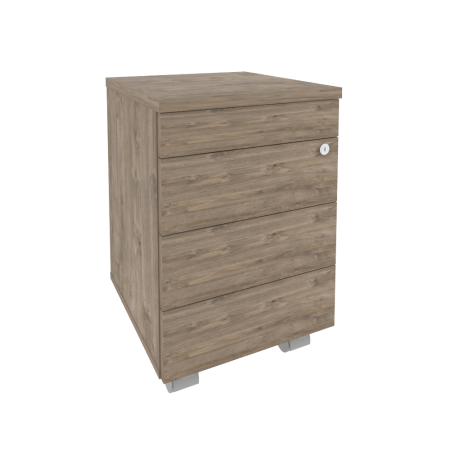 Тумба мобильная Onix O.TM-3 TIP 432x460x633 (Тиквуд Темный)