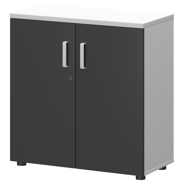 Шкаф Смарт СМШ-28Д Тип1 792x380x836 (Белый/Графит)