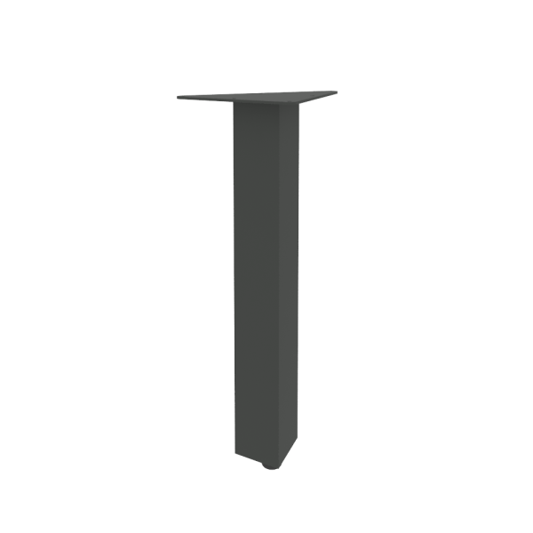 Опора треугольная одиночная Onix O.TO-4 Белый 150x150x450 (Антрацит)