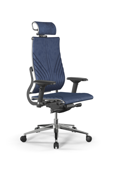 Кресло для руководителя Метта Y 2DM B2-12D - GoyaLE /Kc31/Nc31/D04P/H2cV-3D(M26.B32.G25.W03) (Синий)