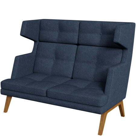 Диван офисный 2-х местный высокий Беверли (Диван 2-местный высокий dream_16)