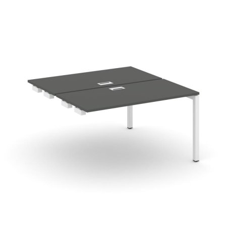 Стол-приставка к опорным элементам SN-5P.DPRS-014 (1580х1432х750) (Антрацит/Металл Белый)