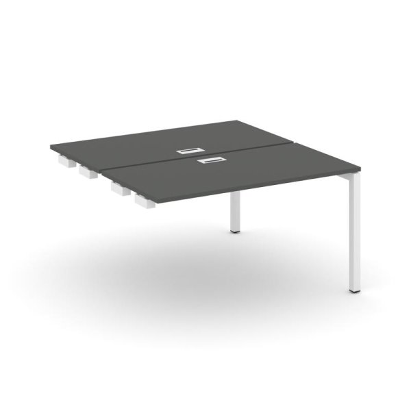 Стол-приставка к опорным элементам SN-5P.DPRS-014 (1580х1432х750) (Антрацит/Металл Белый)