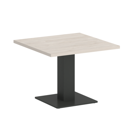 Стол журнальный квадратный VR.SP-5-60.2G 600x600x450 (Денвер Светлый/Антрацит Металл)