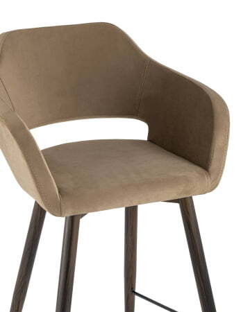 Стул барный Саймон велюр капучино (Стул барный Саймон капучино)