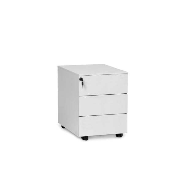 SKID Тумба подкатная 3 ящика (Белый)