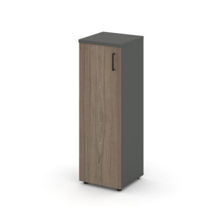 Шкаф средний узкий SN.STU-204(L) (400х400х1203) (Антрацит/Вяз Благородный)