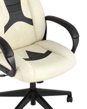 Кресло игровое TopChairs ST-CYBER 8 белый/черный (Геймерское кресло ST-CYBER 8 белый)
