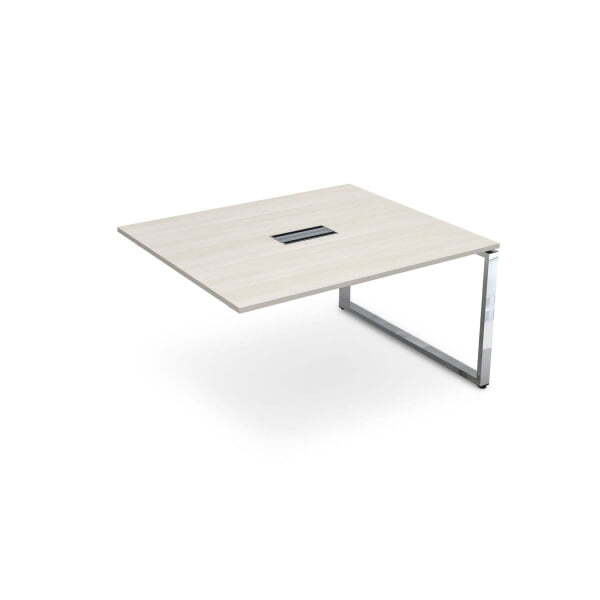 Конечный модуль Бенч-системы для переговорных столов Gloss НСПК-О.926 1200x1200x750 (IvoryХром)