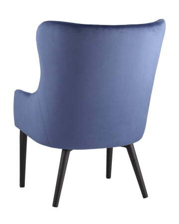 Кресло Ститч велюр королевский синий (Стул-кресло Ститч синий)