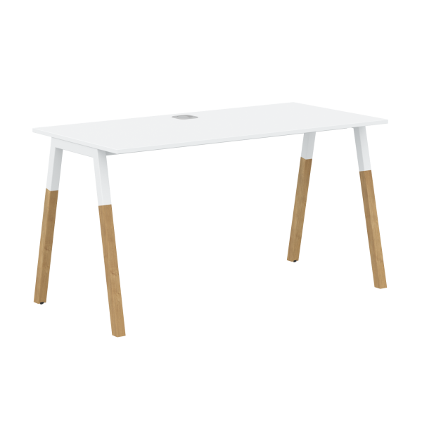 Стол прямой Forta FST 1367 1380x733x670 (Белый премиум)