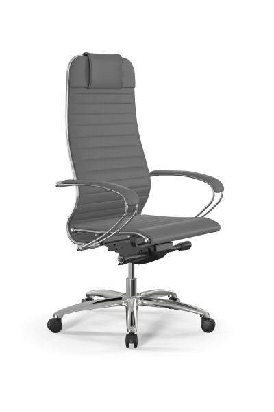 Кресло для руководителя Метта Samurai L1-3K - Infinity /Uc02/Nc02/K2cL(M26.B31.G20.W03) (Серый)