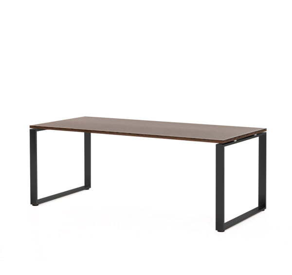 EXE Стол для руководителя 200 (Орех/Черный металл)