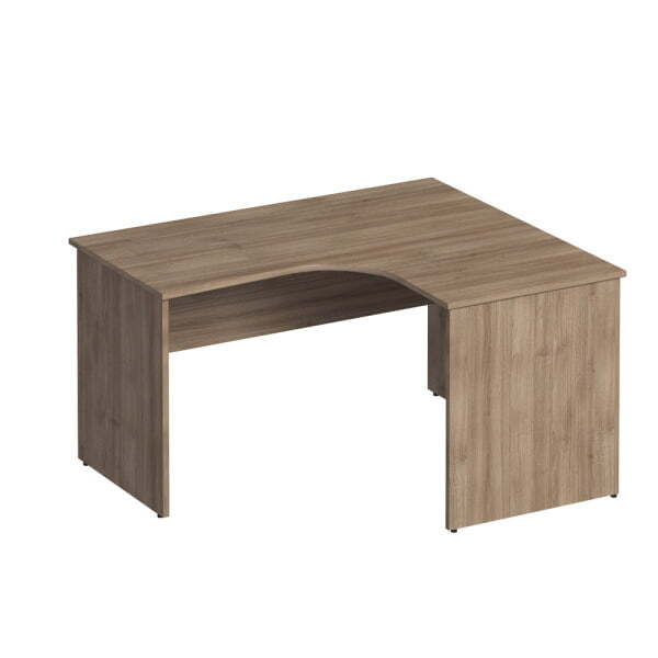 Стол эргономичный правый Комфорт К 124 1400x1200x750 (Дуб шамони темный)