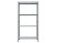 Стеллаж ES 150KD/75Х30/4 (Серый)