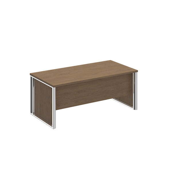 Стол руководителя с декоративными вставками Orion ОР 111-1 ДТ 1800x900x750 (Дуб табачный)