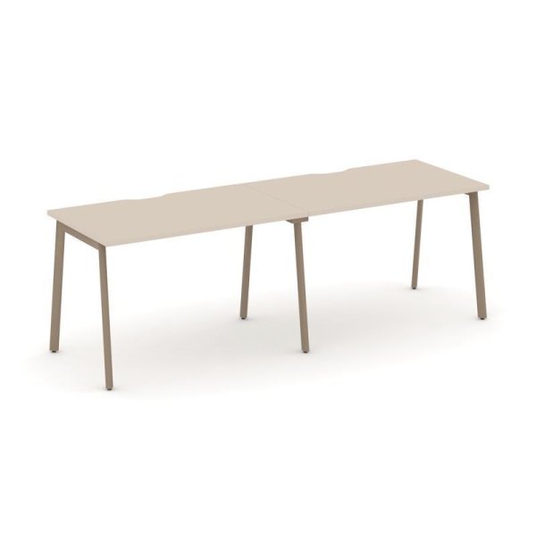 Рабочая станция 2 места ES.RS-2.2-VP (2360х730х750) (Капучино/Металл Латте)