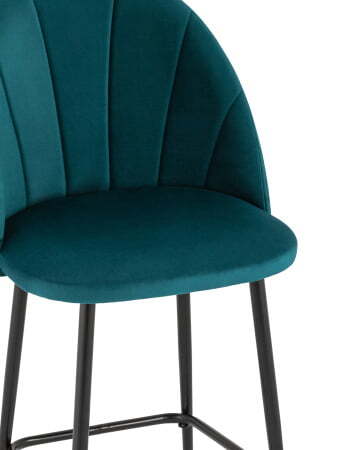 Стул полубарный Логан велюр изумрудный (Стул полубарный Логан изумрудный)