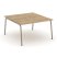 Рабочая станция 2 места ES.D.RS-2.3-VK (1380х1500х750) (Тиквуд Светлый/Металл Латте)