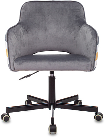 Кресло CH-380M серая жемчужина Italia 26 зигзаг крестов. металл (Серо-голубой)