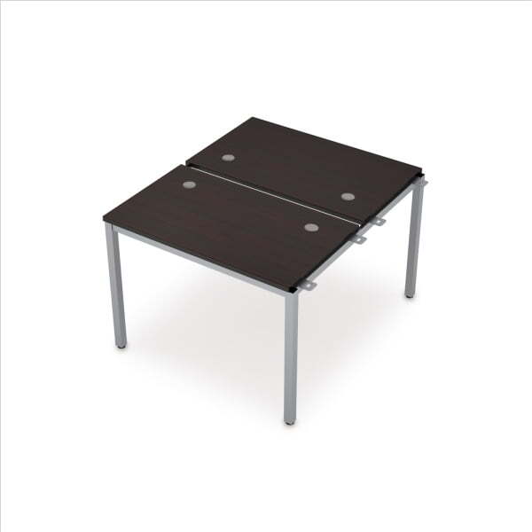 6МБН.267 Сдвоенные бенч-системы, начальный модуль (1000x1235x750) (Венге/Алюминий матовый)