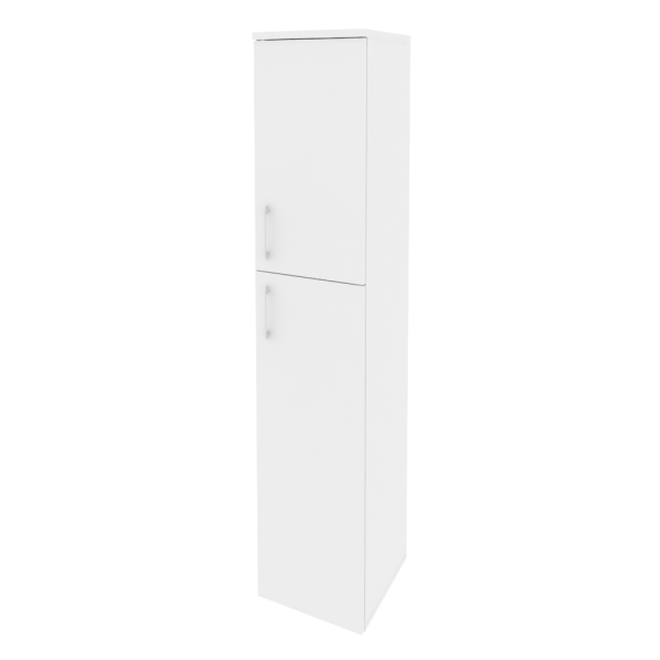 Шкаф высокий узкий правый Onix O.SU-1.8R 400x420x1977 (Белый Бриллиант)