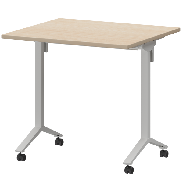 Стол мобильный складной Моби МБ22-80.70 800x700x750 (Бук/Белый)
