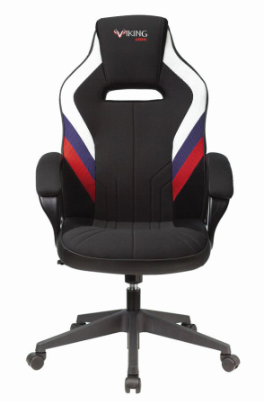 Кресло игровое Zombie VIKING 3 AERO белый/синий/красный сиденье черный ткань/эко.кожа крестов. пласт (Черный | Белый | Синий | Красный)