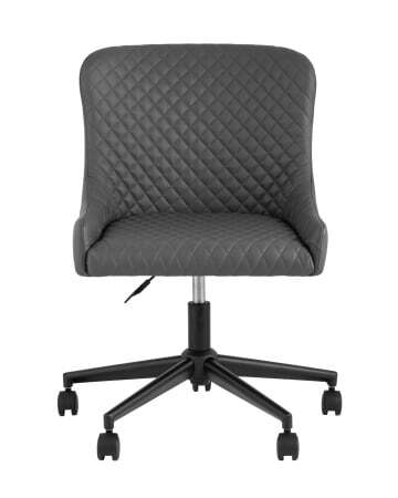 Стул офисный Ститч Хани экокожа серый (Компьютерное кресло Ститч Хани серый)